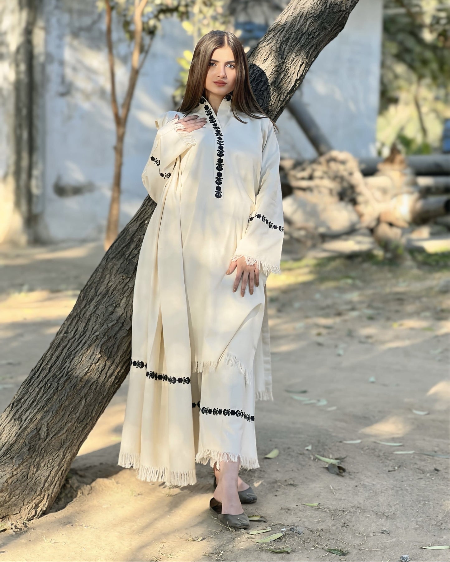 Moon Pearl Embroidered 3 Piece Stitched