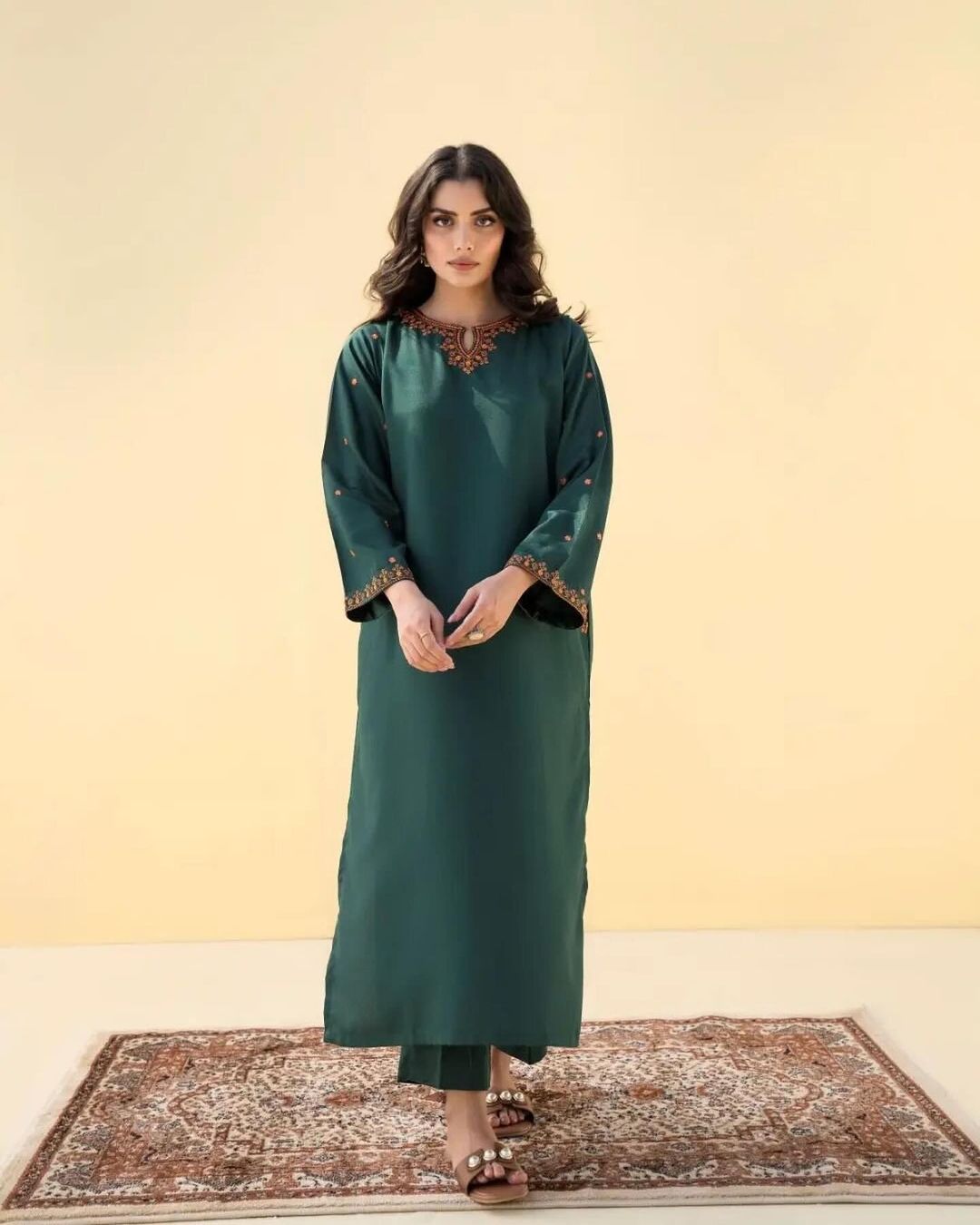 Luxury Embroidered Grace 2-Piece Stitched