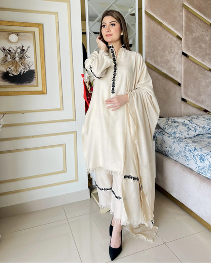 Moon Pearl Embroidered 3 Piece Stitched