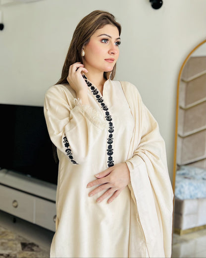 Moon Pearl Embroidered 3 Piece Stitched