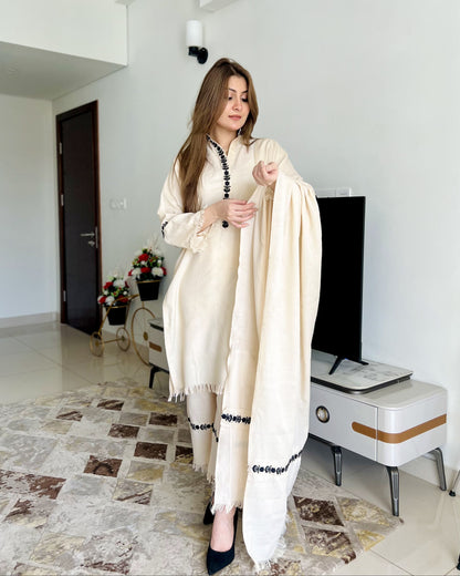 Moon Pearl Embroidered 3 Piece Stitched