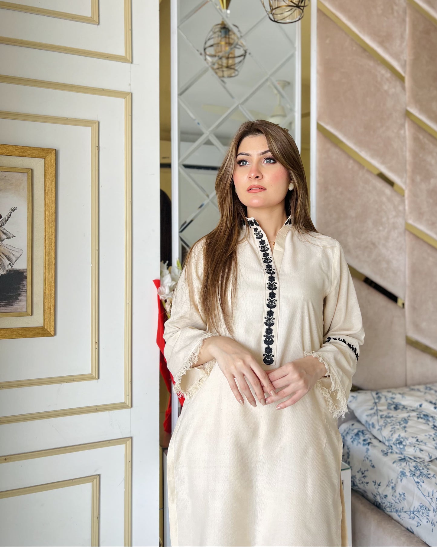 Moon Pearl Embroidered 3 Piece Stitched