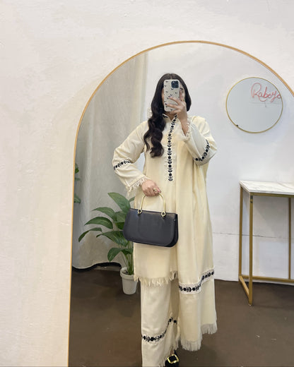 Moon Pearl Embroidered 3 Piece Stitched